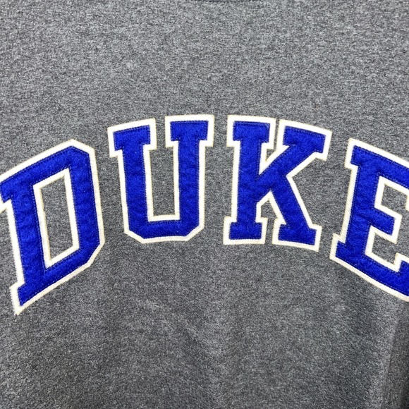 Duke College Sweatshirt Size 2XL Champion Eco Fleece Embroidered Letters - Picture 2 of 10